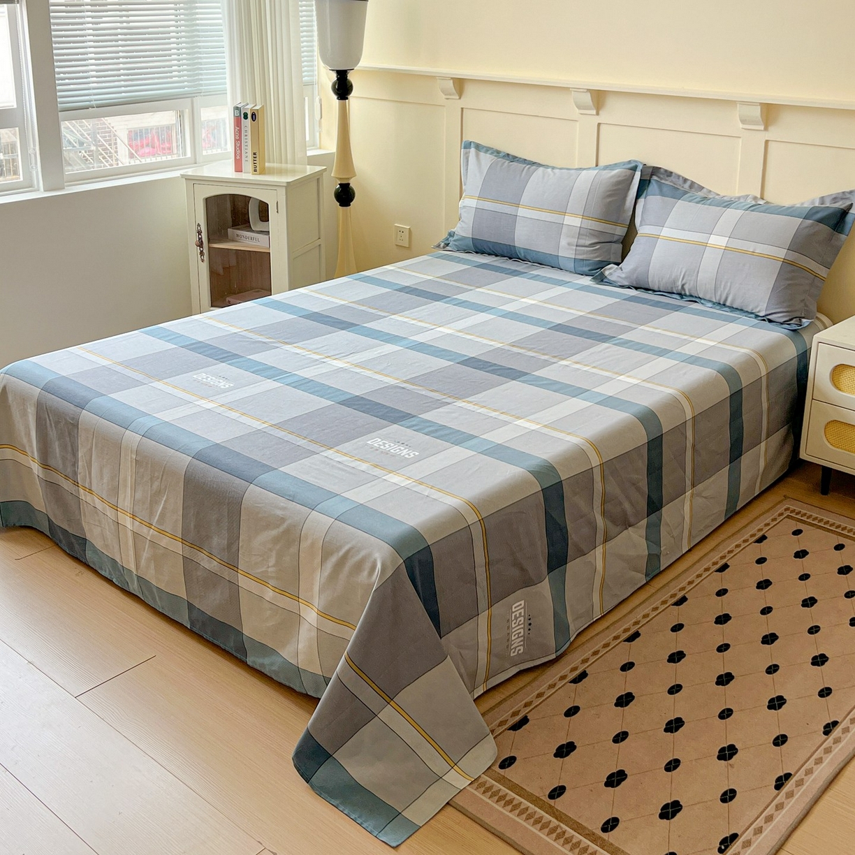 91家纺网 家纺一手货源 找家纺 （总）文黛家居 2025新款全棉喷气印花全棉纯棉印花系列单品床单床单单件单床单