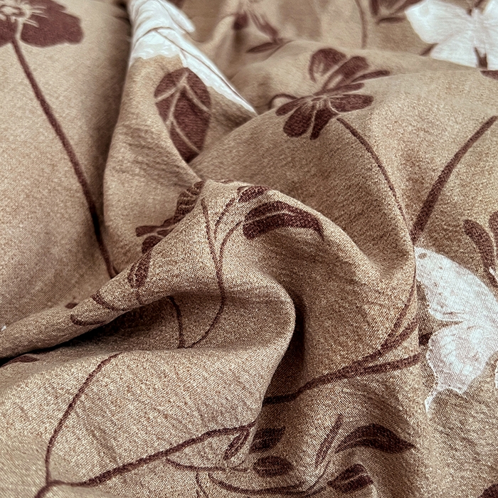 91家纺网 家纺一手货源 找家纺 优佳优品 2025秋冬新款A类高克重亚麻复古侘季风复麻系列四件套 蝶影繁华