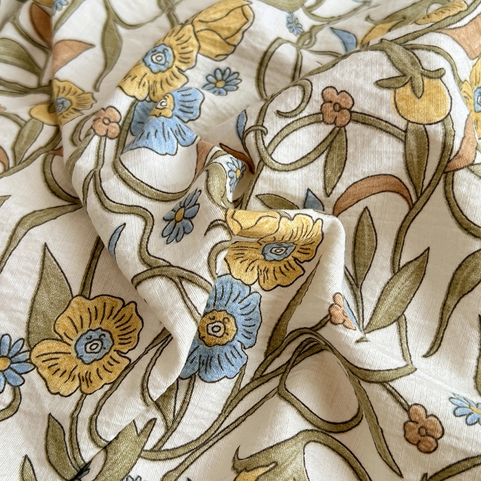 91家纺网 家纺一手货源 找家纺 优佳优品 2025秋冬新款A类高克重亚麻复古侘季风复麻系列四件套 繁华绮想