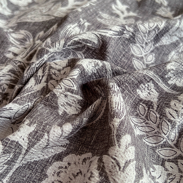 91家纺网 家纺一手货源 找家纺 优佳优品 2025秋冬新款A类高克重亚麻复古侘季风复麻系列四件套 霜华梦影