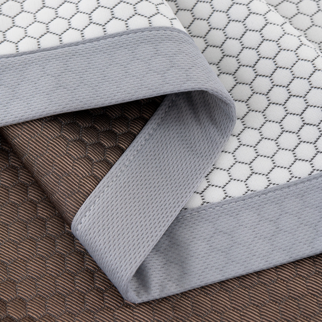 91家纺网 家纺一手货源 找家纺 观月轩家纺 2025新款亲肤舒适冰豆豆凉席席子三件套 南瓜灰