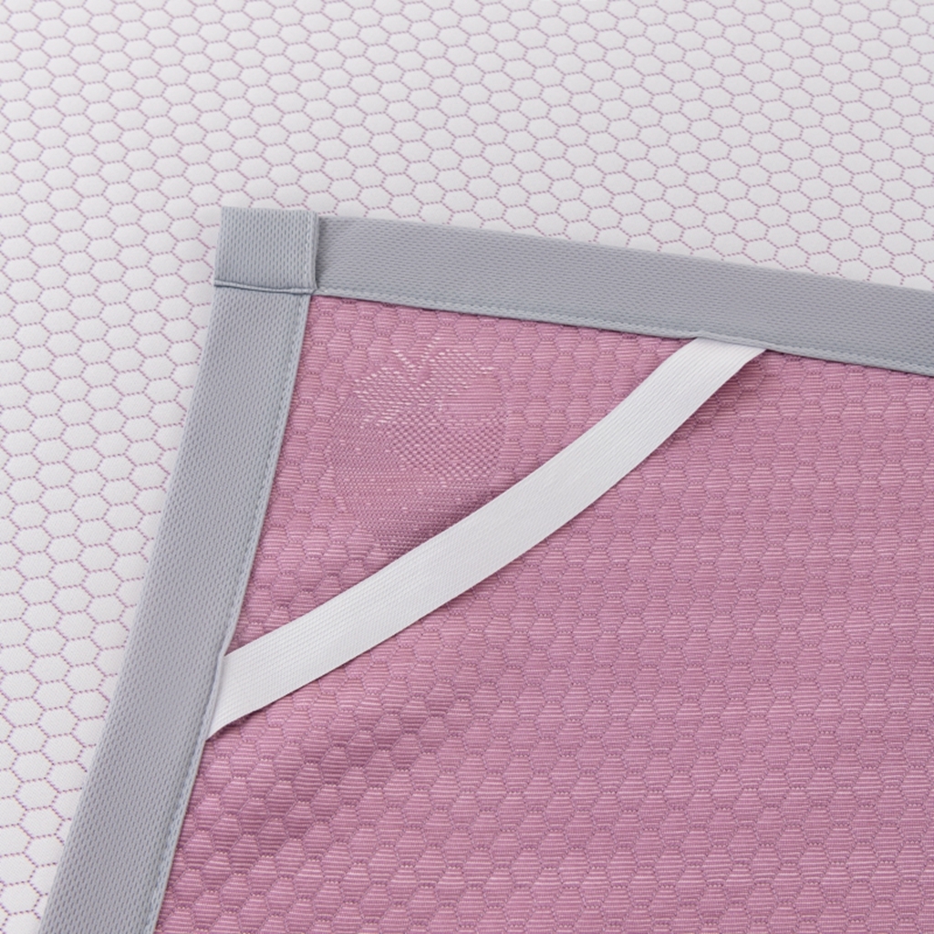 91家纺网 家纺一手货源 找家纺 观月轩家纺 2025新款亲肤舒适冰豆豆凉席席子三件套 草莓