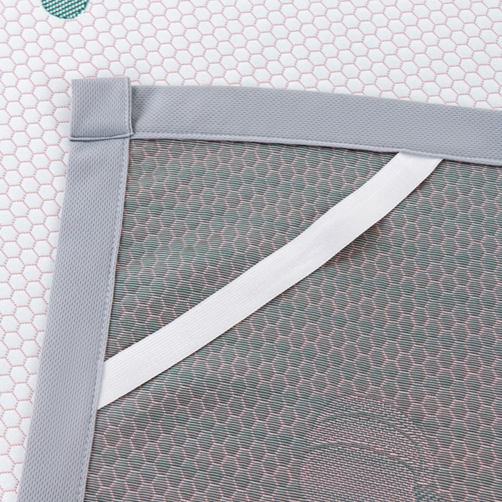 91家纺网 家纺一手货源 找家纺 观月轩家纺 2025新款亲肤舒适冰豆豆凉席席子三件套 南瓜粉