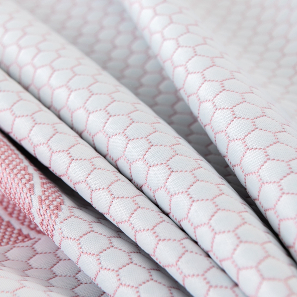 91家纺网 家纺一手货源 找家纺 观月轩家纺 2025新款亲肤舒适冰豆豆凉席席子三件套 南瓜粉