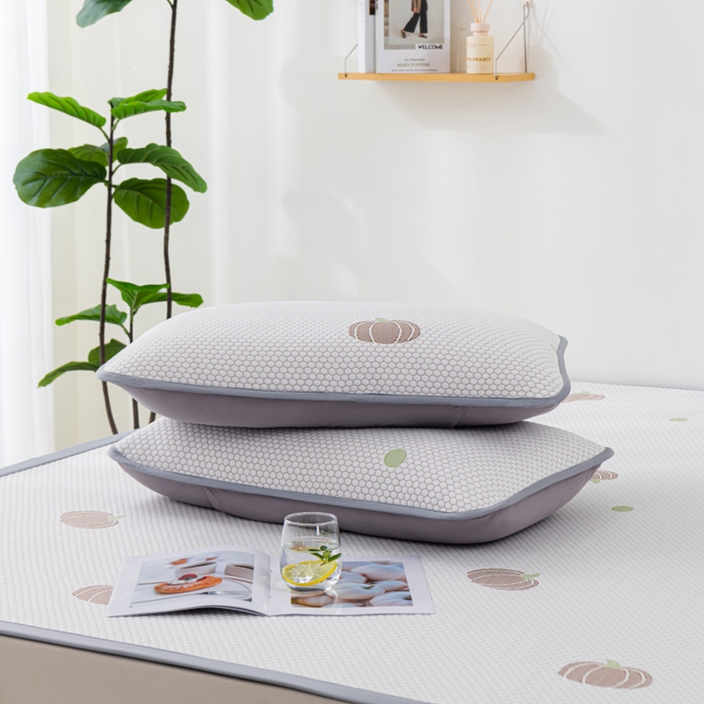 91家纺网 家纺一手货源 找家纺 观月轩家纺 2025新款亲肤舒适冰豆豆凉席席子三件套 南瓜咖