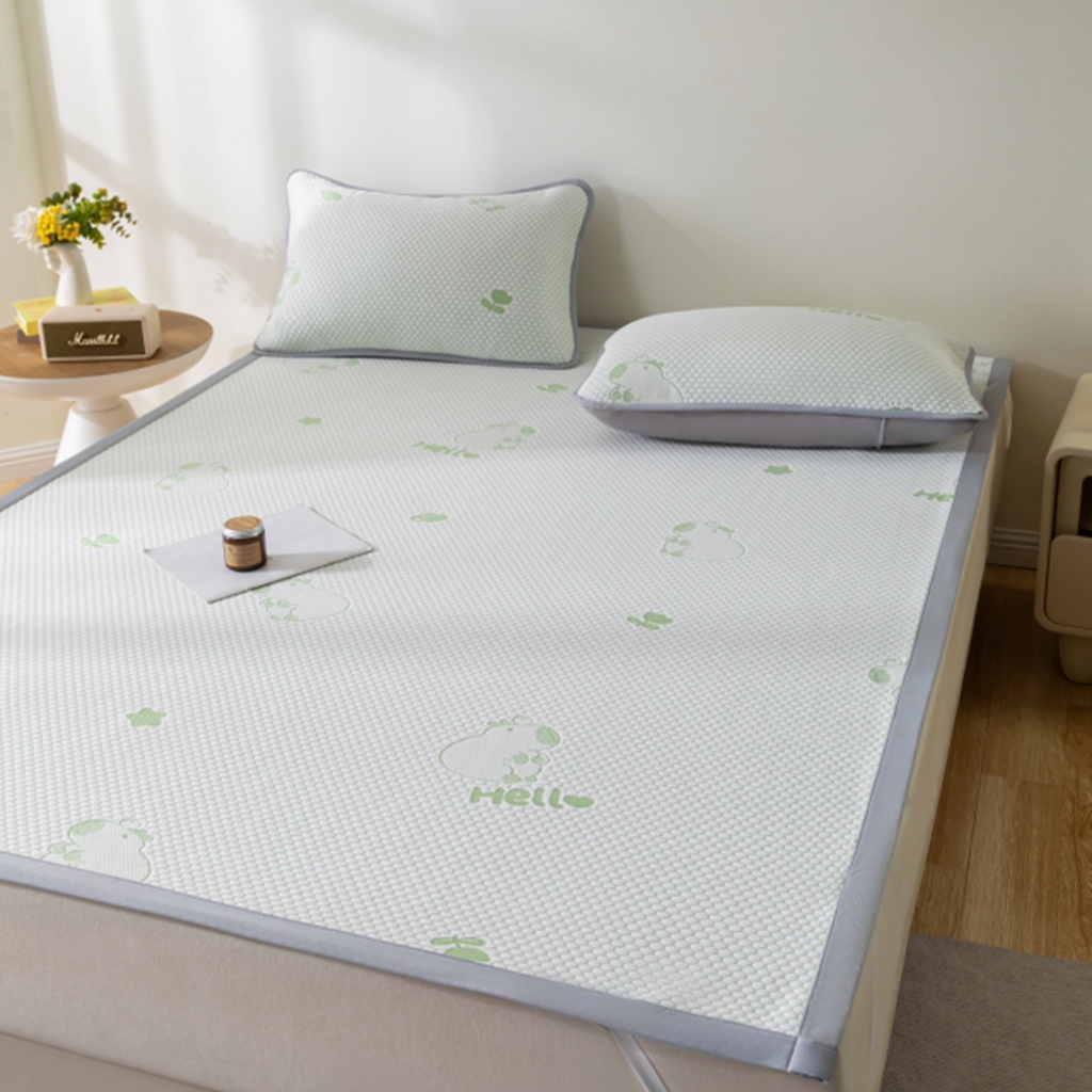 91家纺网 家纺一手货源 找家纺 （总）观月轩家纺 2025新款亲肤舒适冰豆豆凉感席 凉席席子