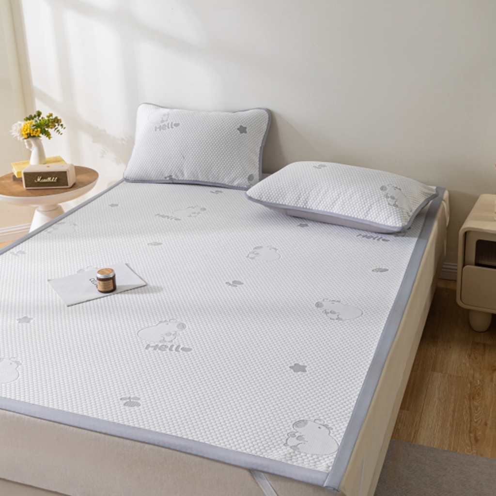 91家纺网 家纺一手货源 找家纺 （总）观月轩家纺 2025新款亲肤舒适冰豆豆凉感席 凉席席子