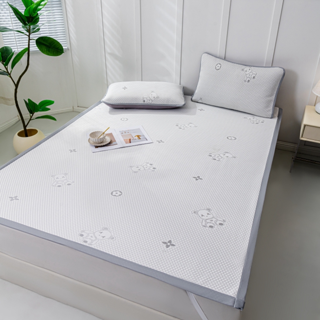 91家纺网 家纺一手货源 找家纺 （总）观月轩家纺 2025新款亲肤舒适冰豆豆凉感席 凉席席子