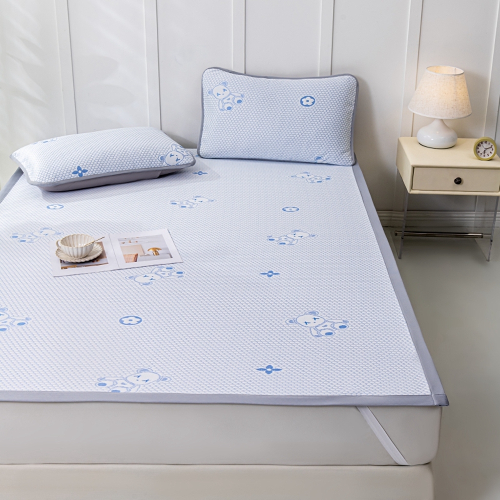 91家纺网 家纺一手货源 找家纺 （总）观月轩家纺 2025新款亲肤舒适冰豆豆凉感席 凉席席子