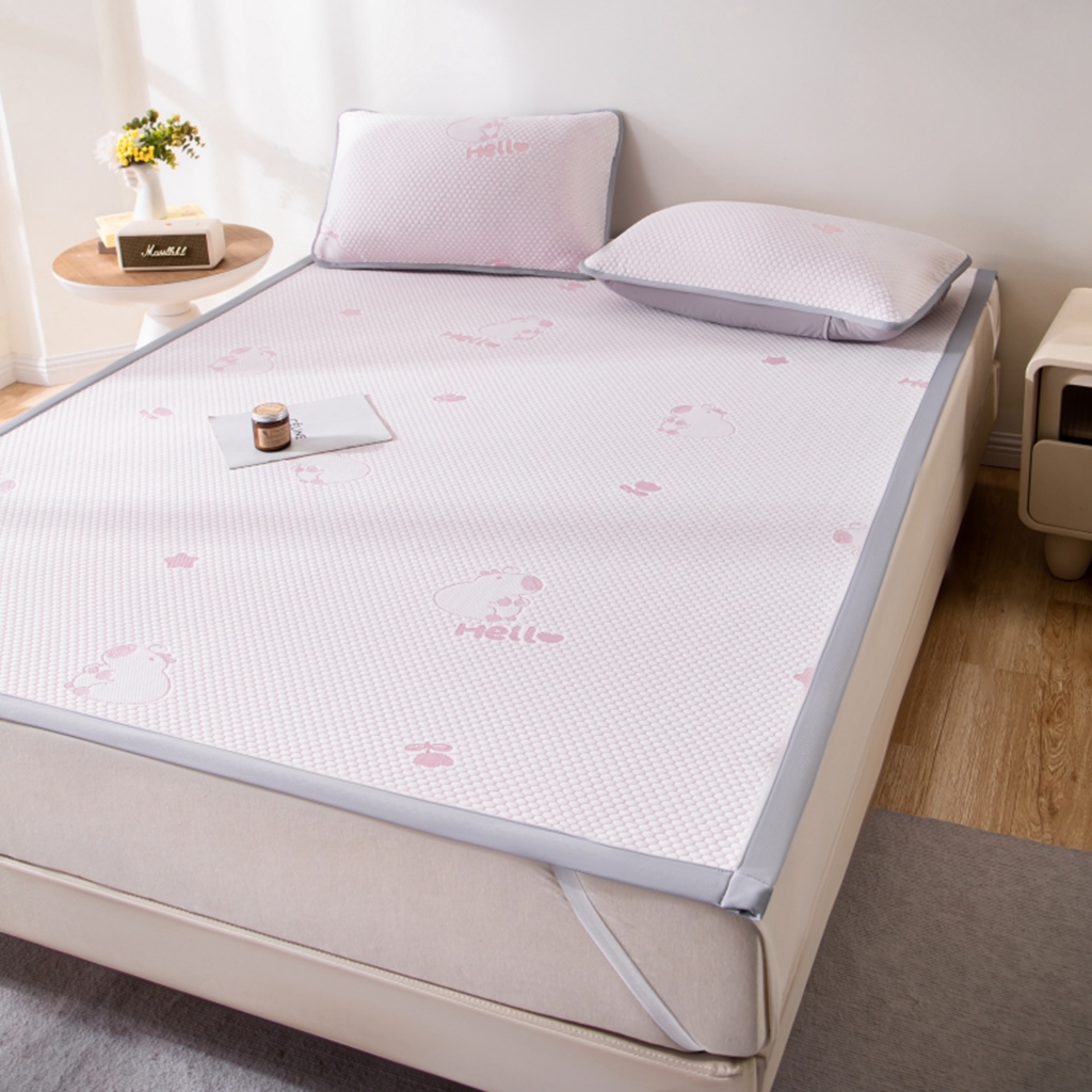 91家纺网 家纺一手货源 找家纺 （总）观月轩家纺 2025新款亲肤舒适冰豆豆凉感席 凉席席子