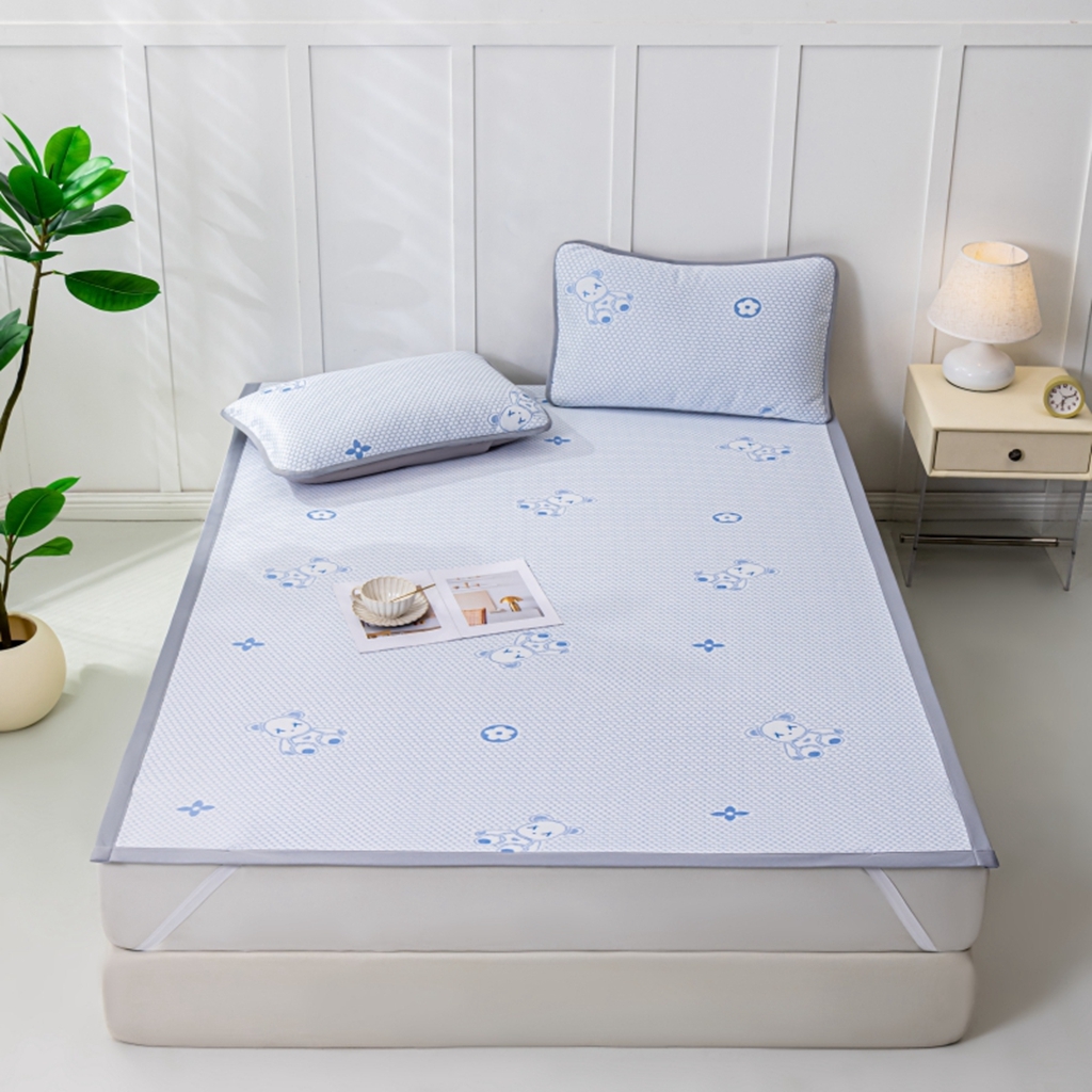 91家纺网 家纺一手货源 找家纺 （总）观月轩家纺 2025新款亲肤舒适冰豆豆凉感席 凉席席子