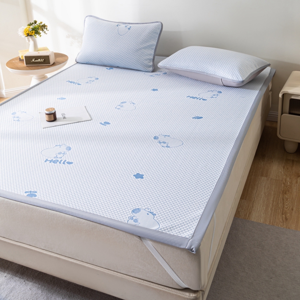 91家纺网 家纺一手货源 找家纺 （总）观月轩家纺 2025新款亲肤舒适冰豆豆凉感席 凉席席子