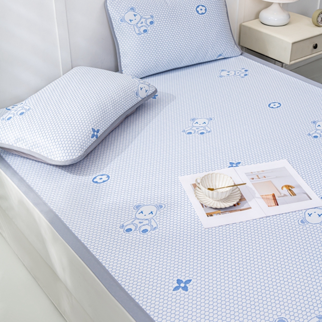 91家纺网 家纺一手货源 找家纺 （总）观月轩家纺 2025新款亲肤舒适冰豆豆凉感席 凉席席子