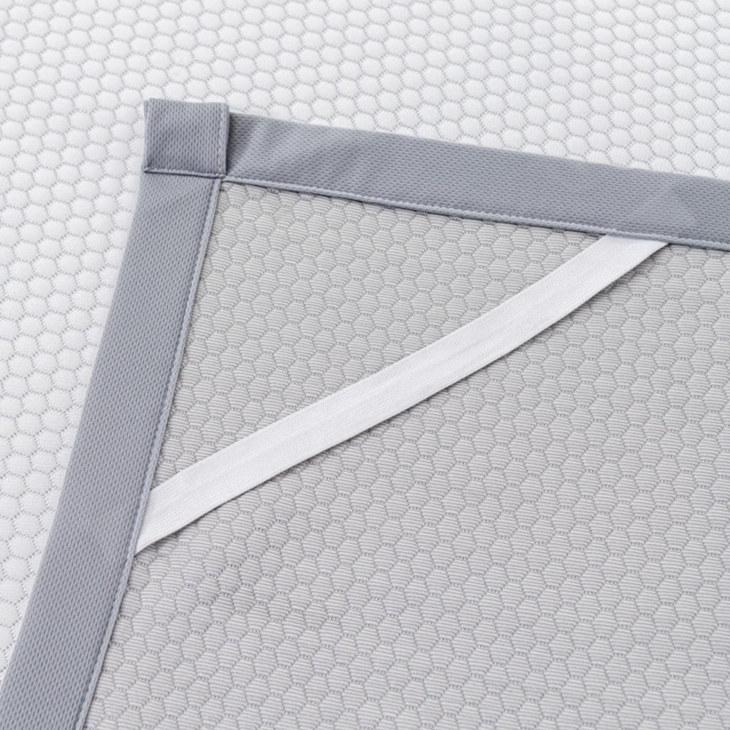 91家纺网 家纺一手货源 找家纺 观月轩家纺 2025新款亲肤舒适冰豆豆凉感席 凉席席子 暴力熊-浅灰色