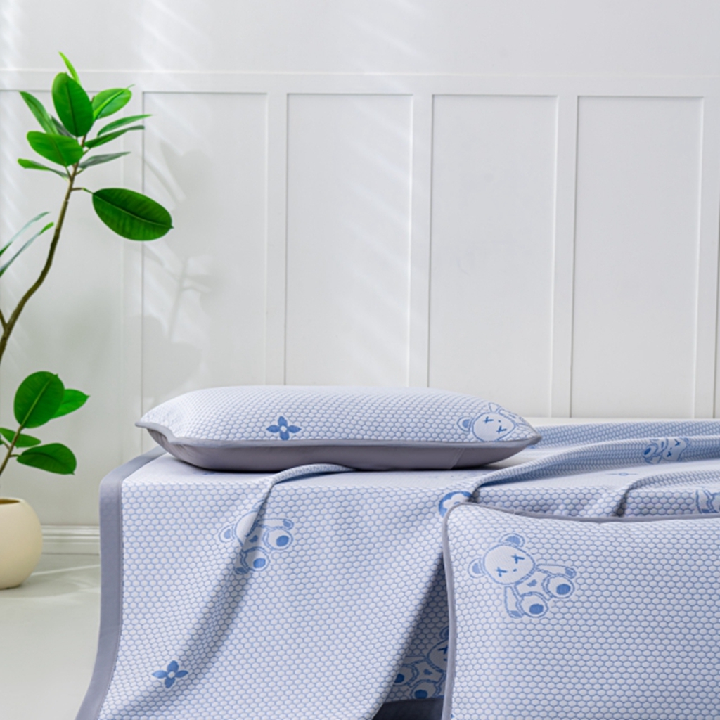 91家纺网 家纺一手货源 找家纺 （总）观月轩家纺 2025新款亲肤舒适冰豆豆凉感席 凉席席子