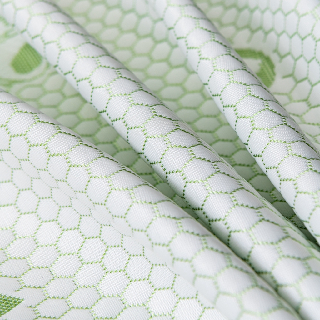 91家纺网 家纺一手货源 找家纺 观月轩家纺 2025新款亲肤舒适冰豆豆凉感席 凉席席子 暴力熊-水绿色