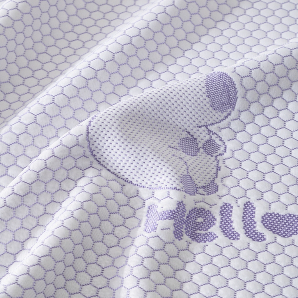 91家纺网 家纺一手货源 找家纺 观月轩家纺 2025新款亲肤舒适冰豆豆凉感席 凉席席子 卡皮巴拉-千黛紫