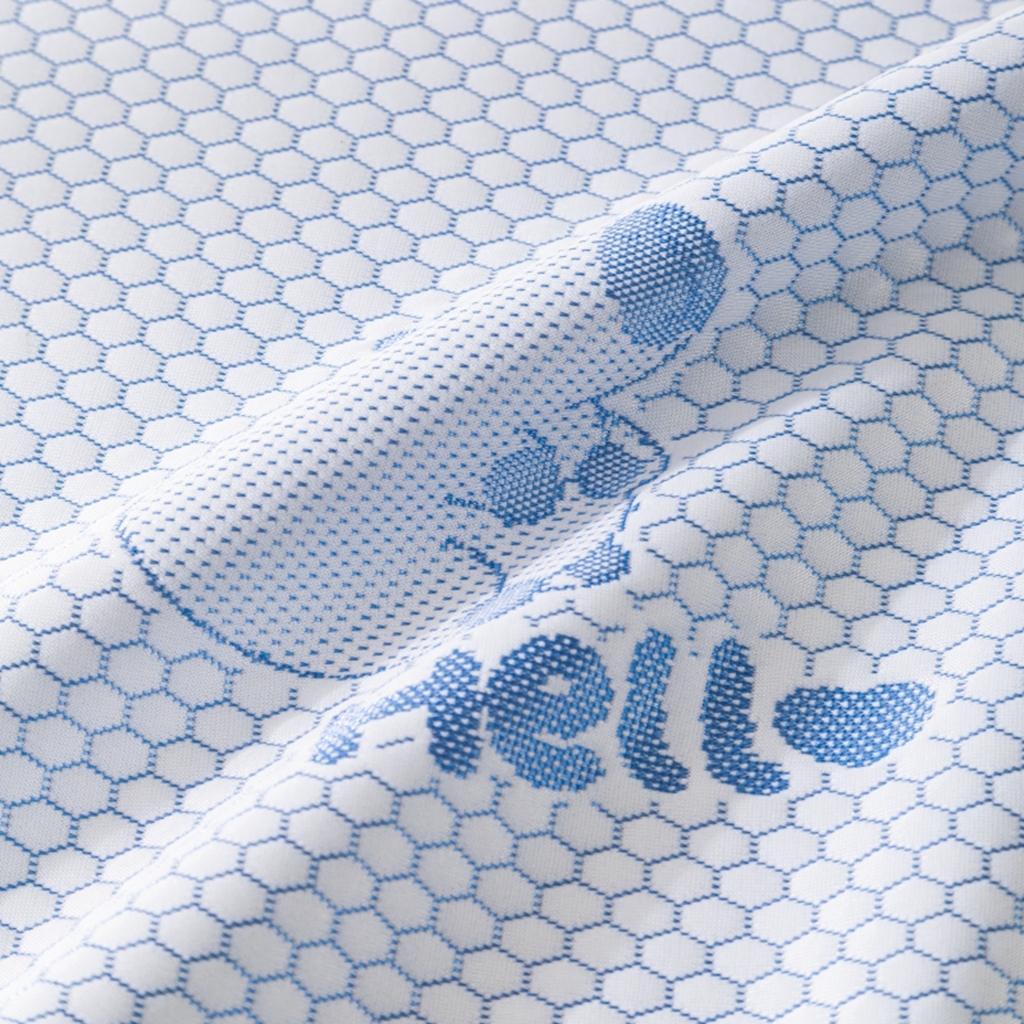 91家纺网 家纺一手货源 找家纺 观月轩家纺 2025新款亲肤舒适冰豆豆凉感席 凉席席子 卡皮巴拉-天蓝色