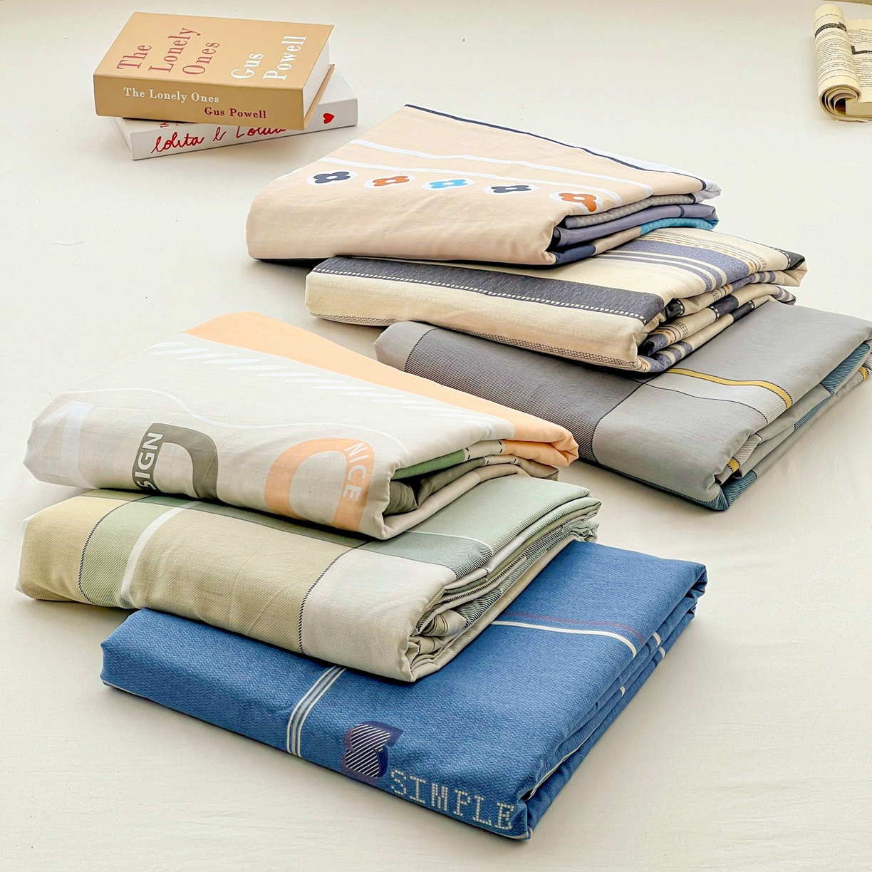 91家纺网 家纺一手货源 找家纺 文黛家居 2025新款全棉喷气印花全棉纯棉印花系列单品床单床单单件单床单 组合图仅供展示不可下单