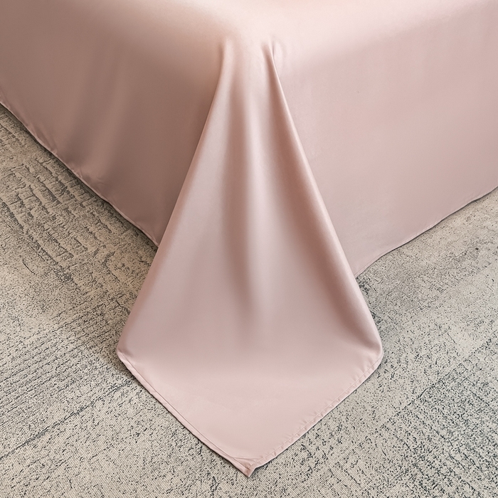 91家纺网 家纺一手货源 找家纺 金牛座家纺 2025新款贡缎提花磨毛亲肤棉大拼角刺绣四件套 爱丽丝-浅豆沙