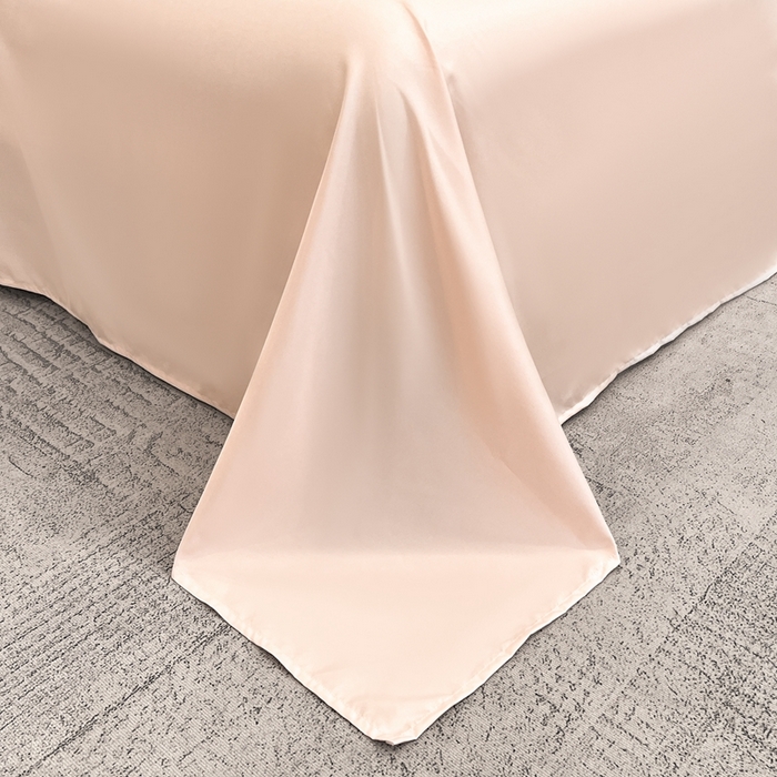 91家纺网 家纺一手货源 找家纺 金牛座家纺 2025新款贡缎提花磨毛亲肤棉大拼角刺绣四件套 爱丽丝-浅粉