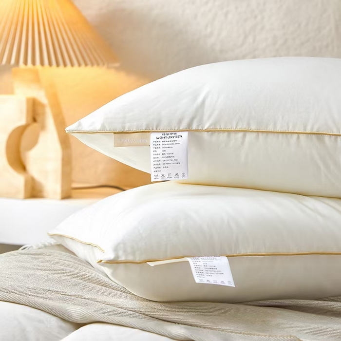 91家纺网 家纺一手货源 找家纺 （总）观月轩家纺 2025新款轻氧舒柔羽丝绒安睡枕枕头枕芯