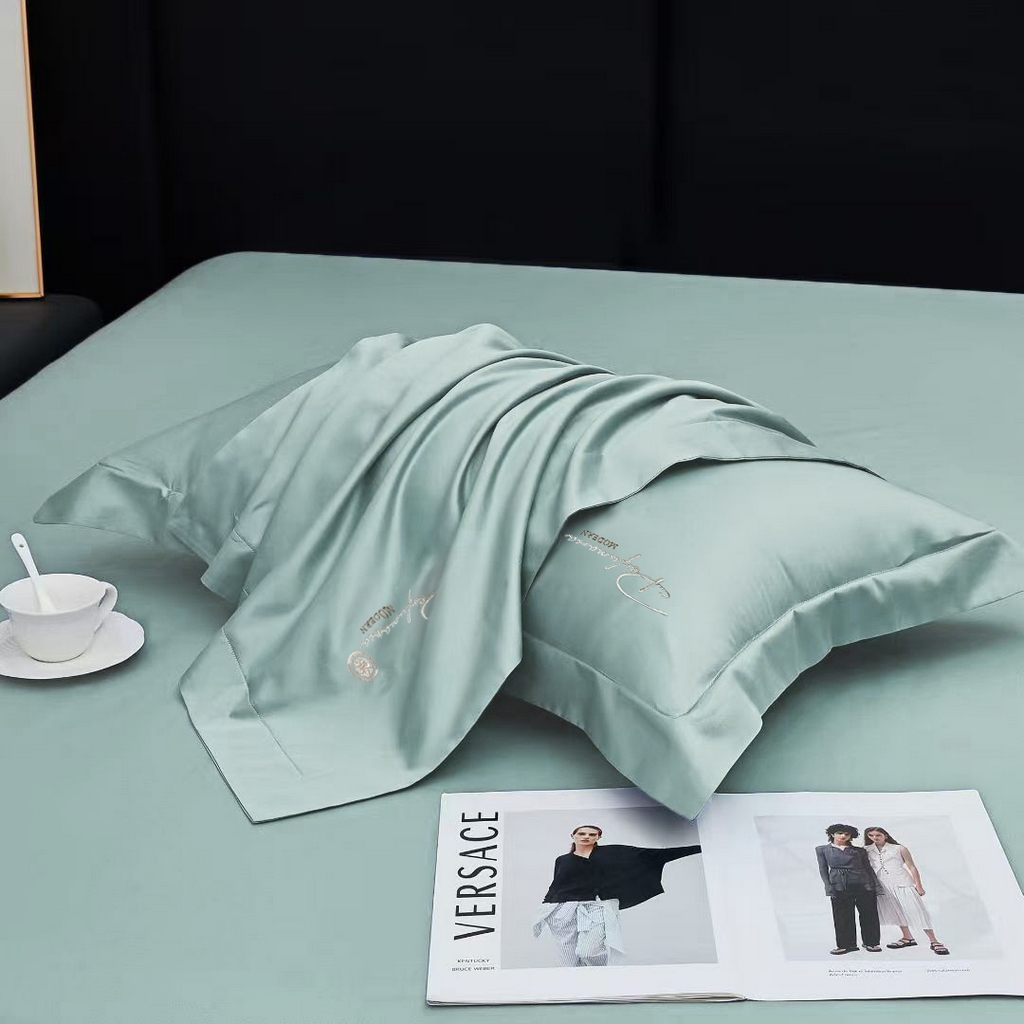 91家纺网 家纺一手货源 找家纺 玖玖爱家纺 2025新款100支新疆长绒棉四件套-巴黎之夜 巴黎之夜-水蓝