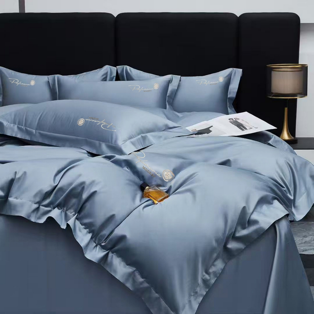 91家纺网 家纺一手货源 找家纺 玖玖爱家纺 2025新款100支新疆长绒棉四件套-巴黎之夜 巴黎之夜-甜兰