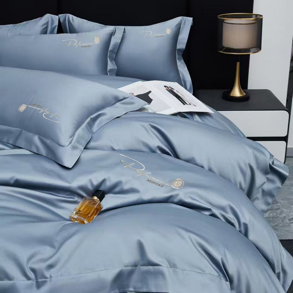 91家纺网 家纺一手货源 找家纺 玖玖爱家纺 2025新款100支新疆长绒棉四件套-巴黎之夜 巴黎之夜-甜兰