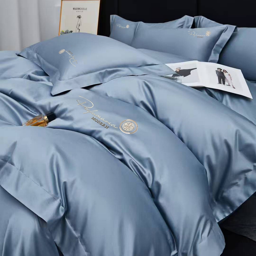 91家纺网 家纺一手货源 找家纺 玖玖爱家纺 2025新款100支新疆长绒棉四件套-巴黎之夜 巴黎之夜-甜兰