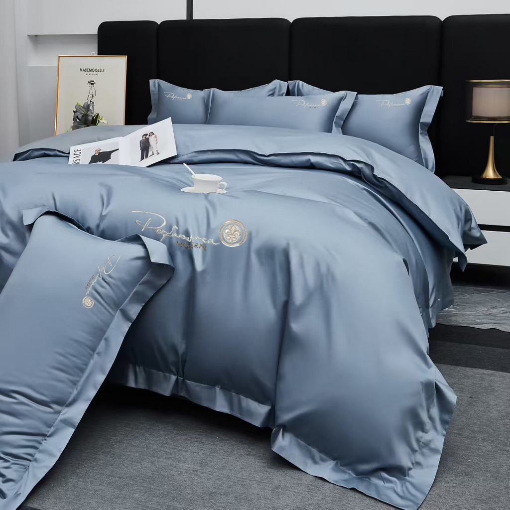 91家纺网 家纺一手货源 找家纺 玖玖爱家纺 2025新款100支新疆长绒棉四件套-巴黎之夜 巴黎之夜-甜兰