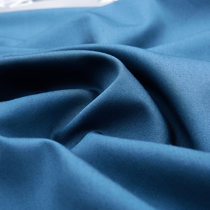 91家纺网 家纺一手货源 找家纺 观月轩家纺 2025新款100S长绒棉纯棉四件套 蓝灰色