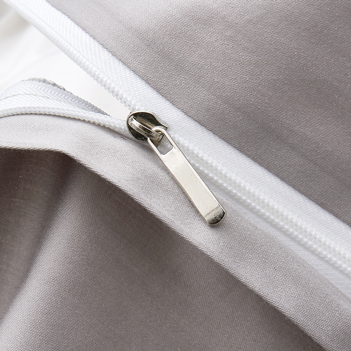 91家纺网 家纺一手货源 找家纺 观月轩家纺 2025新款100S长绒棉纯棉四件套 蓝灰色