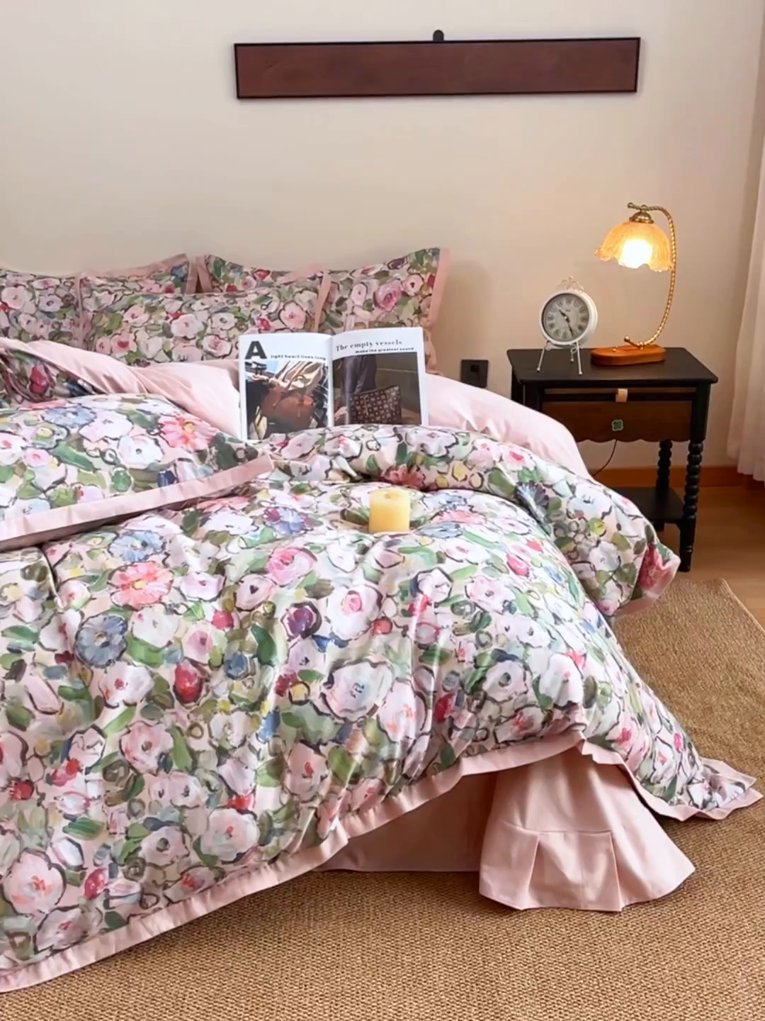 91家纺网 家纺一手货源 找家纺 （总）未来家居 2025新款秋冬全棉加厚磨毛纯色印花缺角工艺系列高端礼盒包装四件套