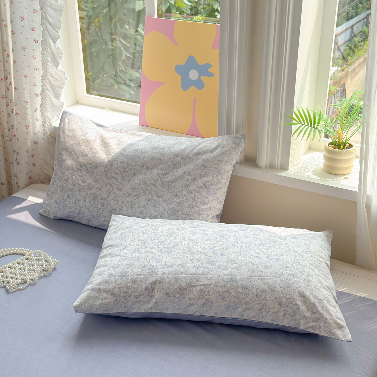 91家纺网 家纺一手货源 找家纺 优彩 2025新款13372碎花系列全棉四件套景悦