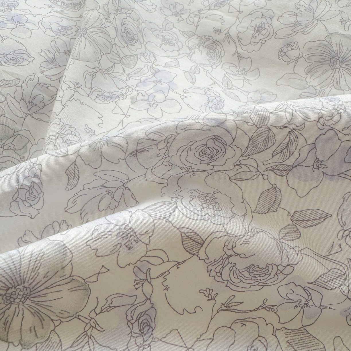 91家纺网 家纺一手货源 找家纺 优彩 2025新款13372碎花系列全棉四件套景悦