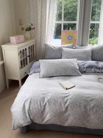 91家纺网 家纺一手货源 找家纺 优彩 2025新款13372碎花系列全棉四件套景悦