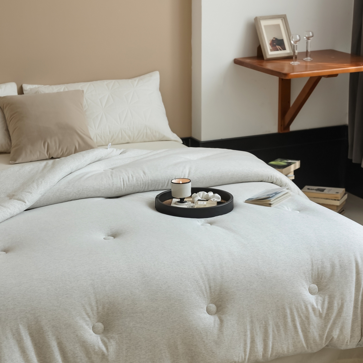 91家纺网 家纺一手货源 找家纺 【天然彩棉】傲蕾睡梦森林母婴级天然彩棉针织大豆羊毛被无荧光大豆冬被春秋被被子