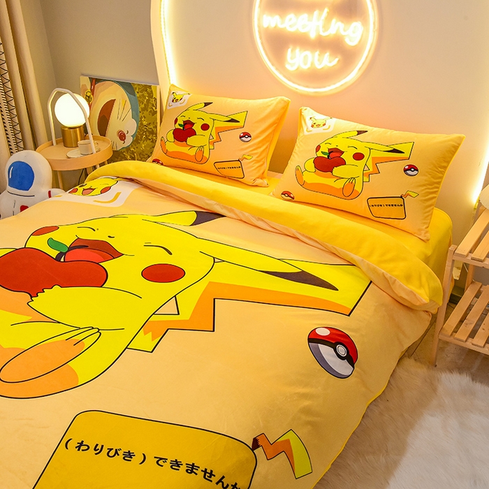 91家纺网 家纺一手货源 找家纺 （总）ds生活馆 2025新款大版卡通水晶绒牛奶绒单被套