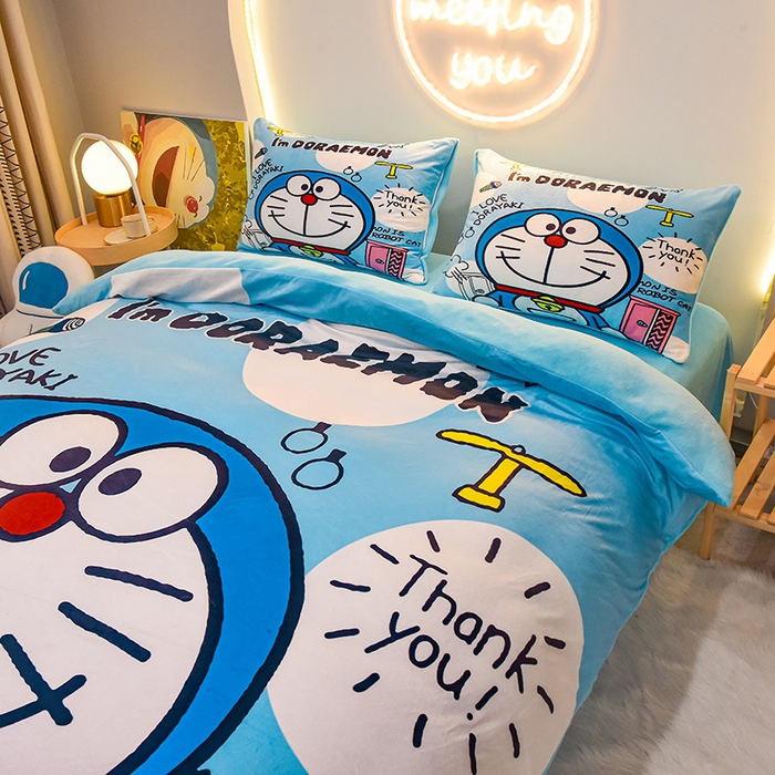 91家纺网 家纺一手货源 找家纺 （总）ds生活馆 2025新款大版卡通水晶绒牛奶绒单被套