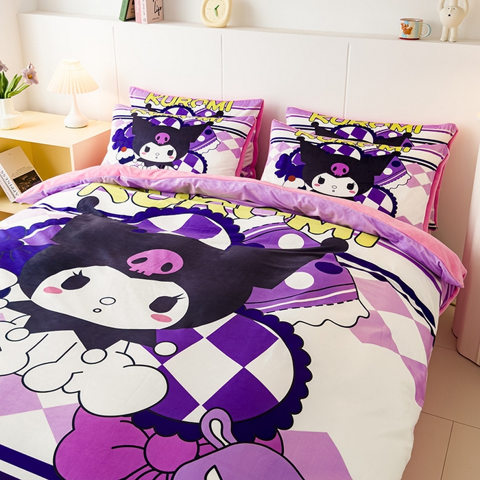 91家纺网 家纺一手货源 找家纺 （总）ds生活馆 2025新款大版卡通水晶绒牛奶绒单被套