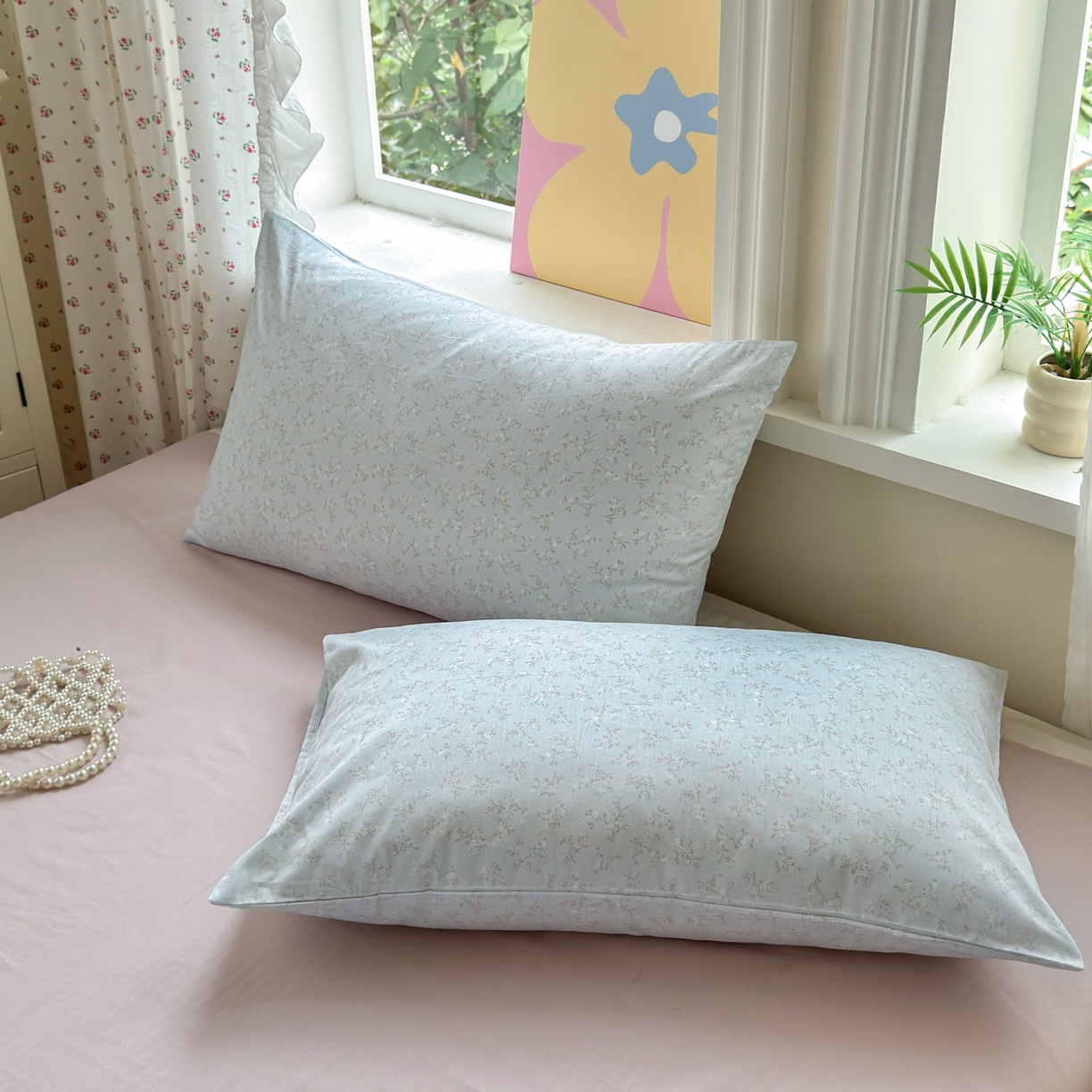 91家纺网 家纺一手货源 找家纺 优彩 2025新款13372碎花系列全棉四件套云森处