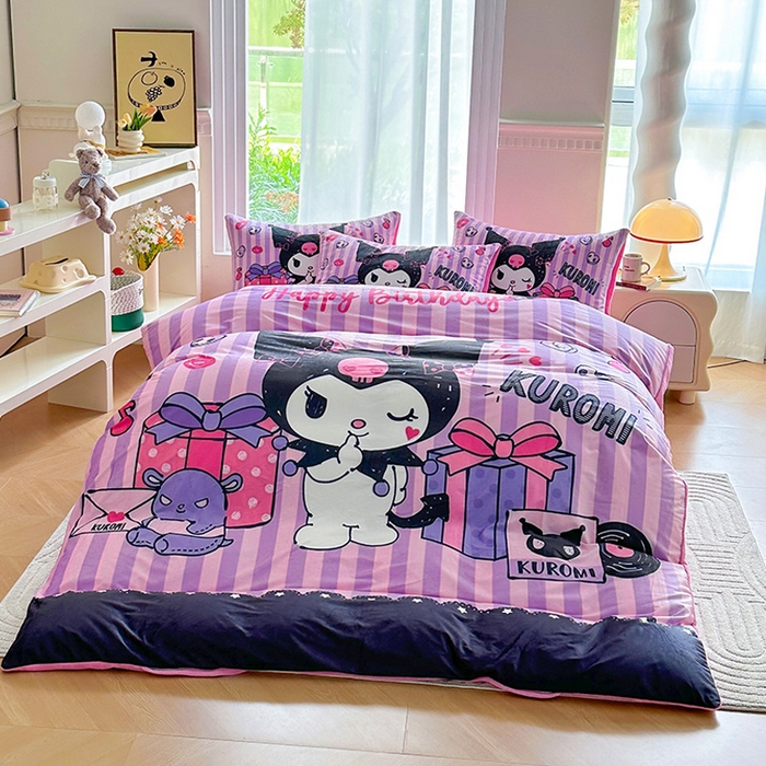 91家纺网 家纺一手货源 找家纺 ds生活馆 2026新款大版卡通水晶绒牛奶绒单被套 礼物库米