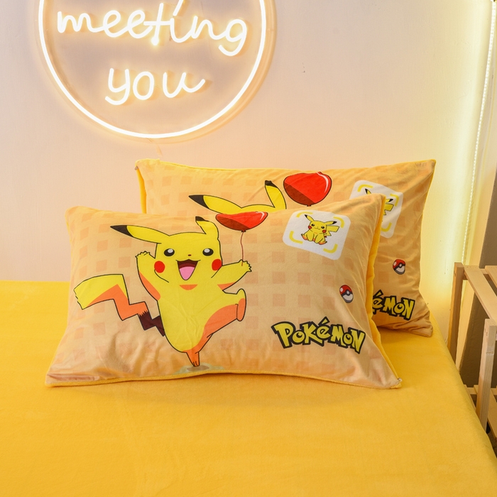 91家纺网 家纺一手货源 找家纺 ds生活馆 2026新款大版卡通水晶绒牛奶绒单被套 气球皮卡