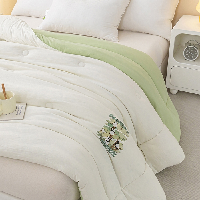 91家纺网 家纺一手货源 找家纺 （总）帕芬鸟家纺 2025新款超柔水洗棉大豆被子被芯