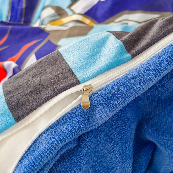 91家纺网 家纺一手货源 找家纺 ds生活馆 2026新款大版卡通水晶绒牛奶绒单被套 擎天柱