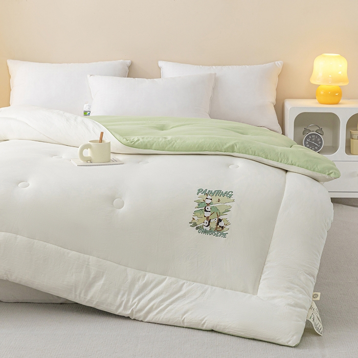 91家纺网 家纺一手货源 找家纺 （总）帕芬鸟家纺 2025新款超柔水洗棉大豆被子被芯