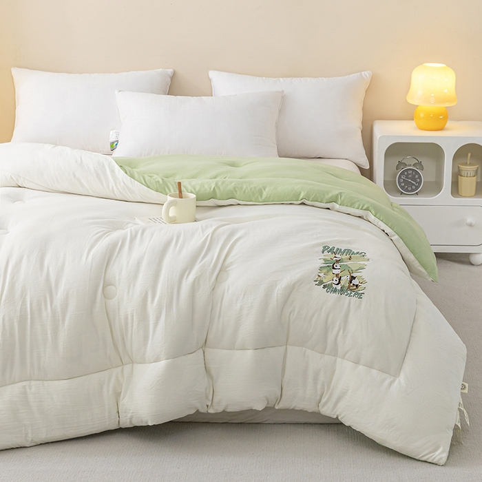 91家纺网 家纺一手货源 找家纺 （总）帕芬鸟家纺 2025新款超柔水洗棉大豆被子被芯