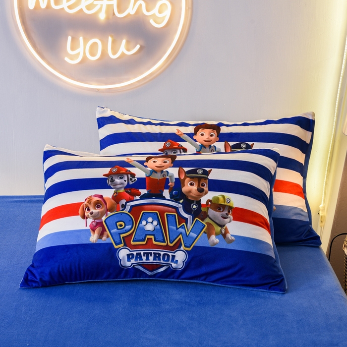 91家纺网 家纺一手货源 找家纺 ds生活馆 2026新款大版卡通水晶绒牛奶绒单被套 特工队