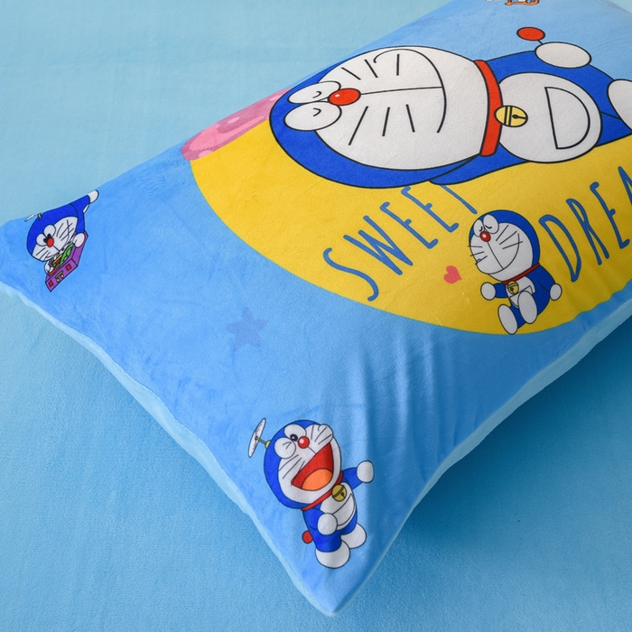 91家纺网 家纺一手货源 找家纺 ds生活馆 2026新款大版卡通水晶绒牛奶绒单被套 晚安叮当